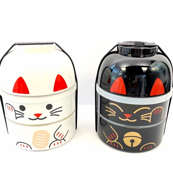 Kokeshi bento Kawaii cat black - Picture 3 of 9